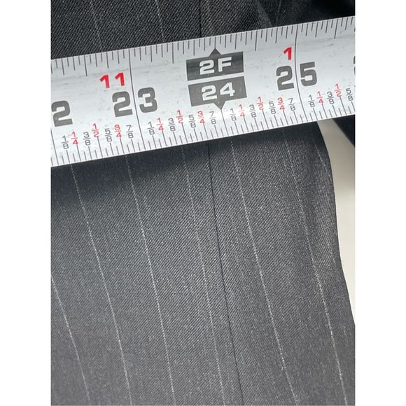 Hart Shaffner Marx Sport Coat Blazer Suit Men 50 XL Gray Stripe Gold Trumpeter - Picture 5 of 10